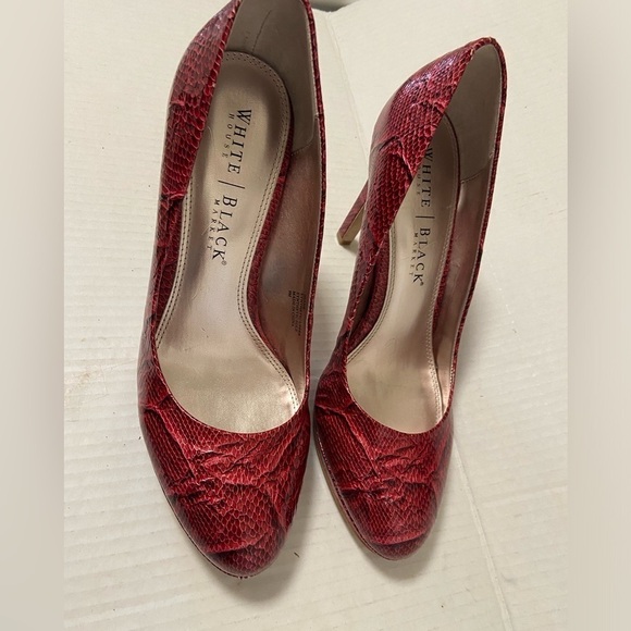 White House Black Market Shoes - White House black market, Diane red heels size 9